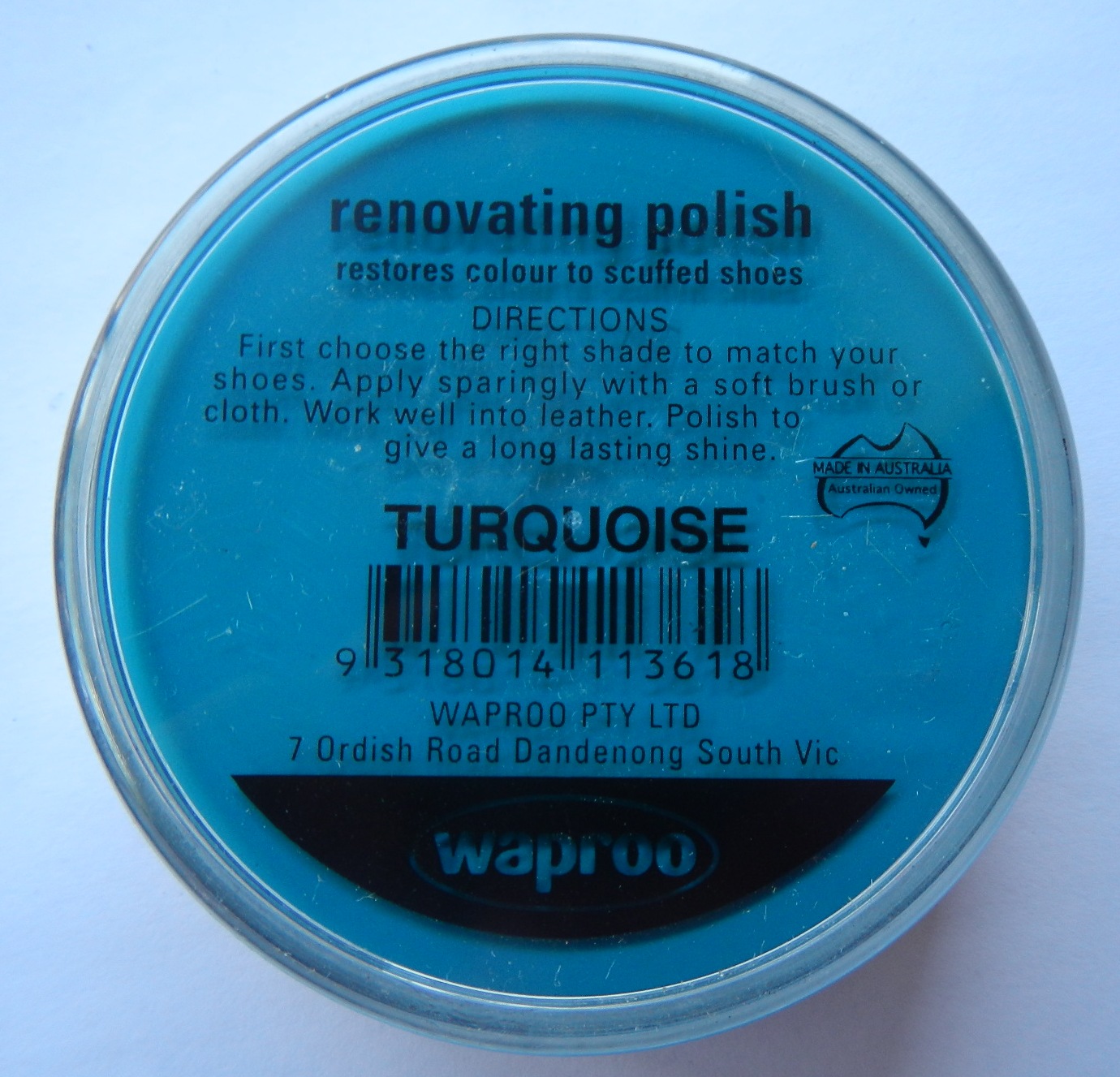 Turquoise Shoe Polish